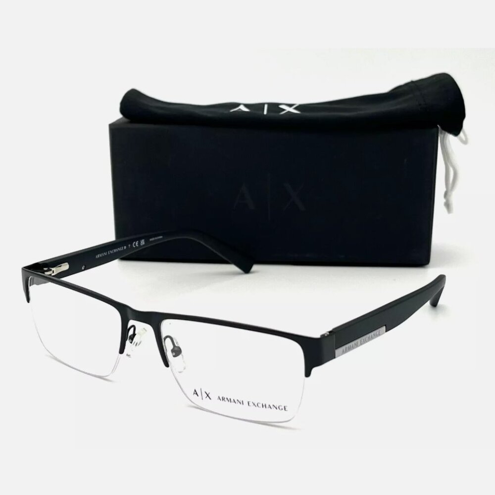 Armani Exchange Matte Black 54mm Eyeglasses New